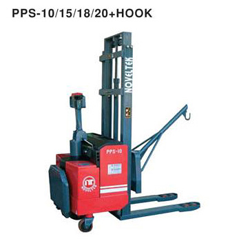 Powered Pallet Stacker with Hook, Electric Hooked Pallet Stackers